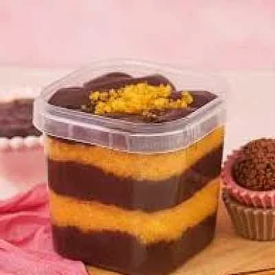 Foto de Bolo de pote cenoura com chocolate