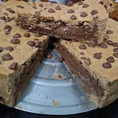 Foto de Torta cookie com nutella